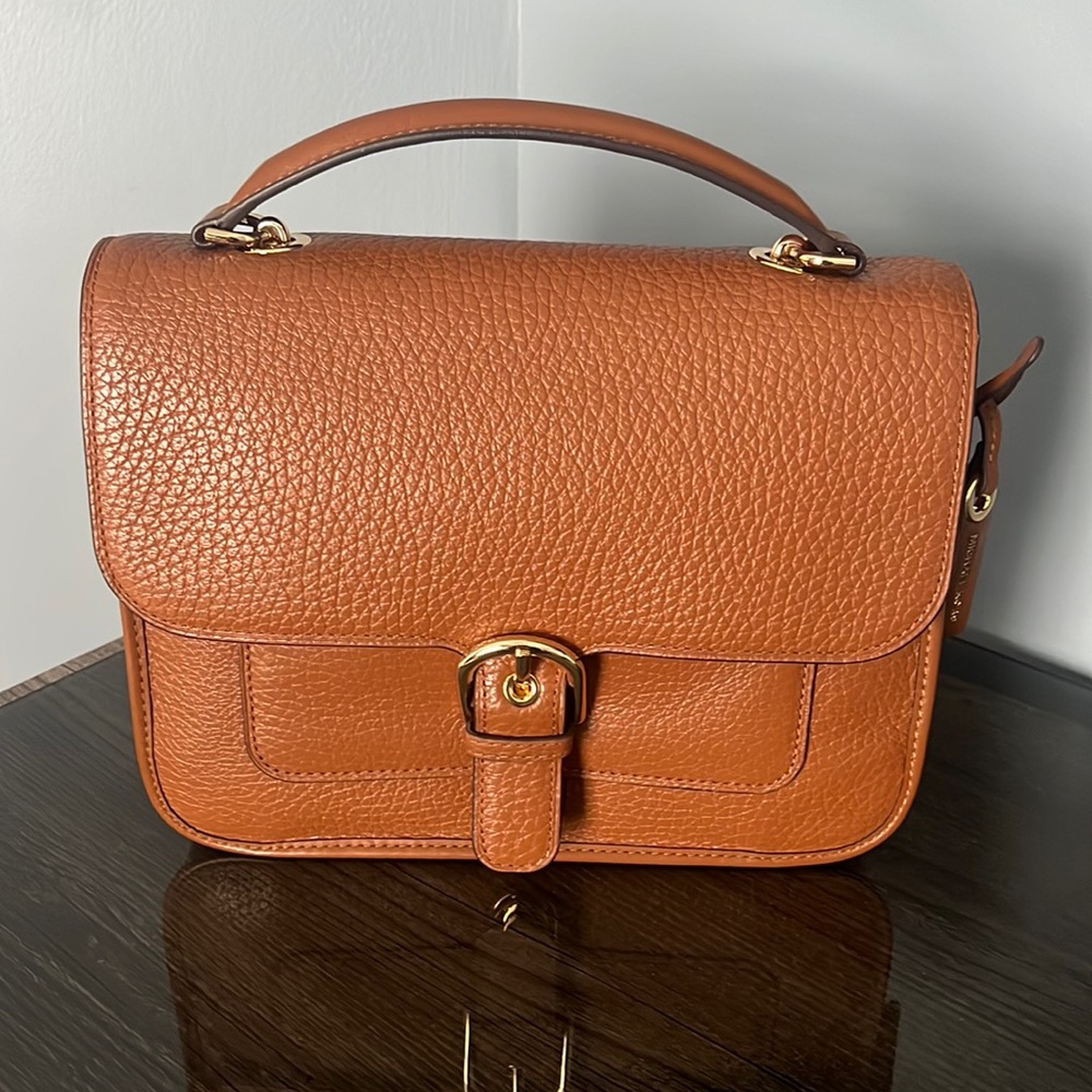 MK Luggage color Large School Satchel Leather
